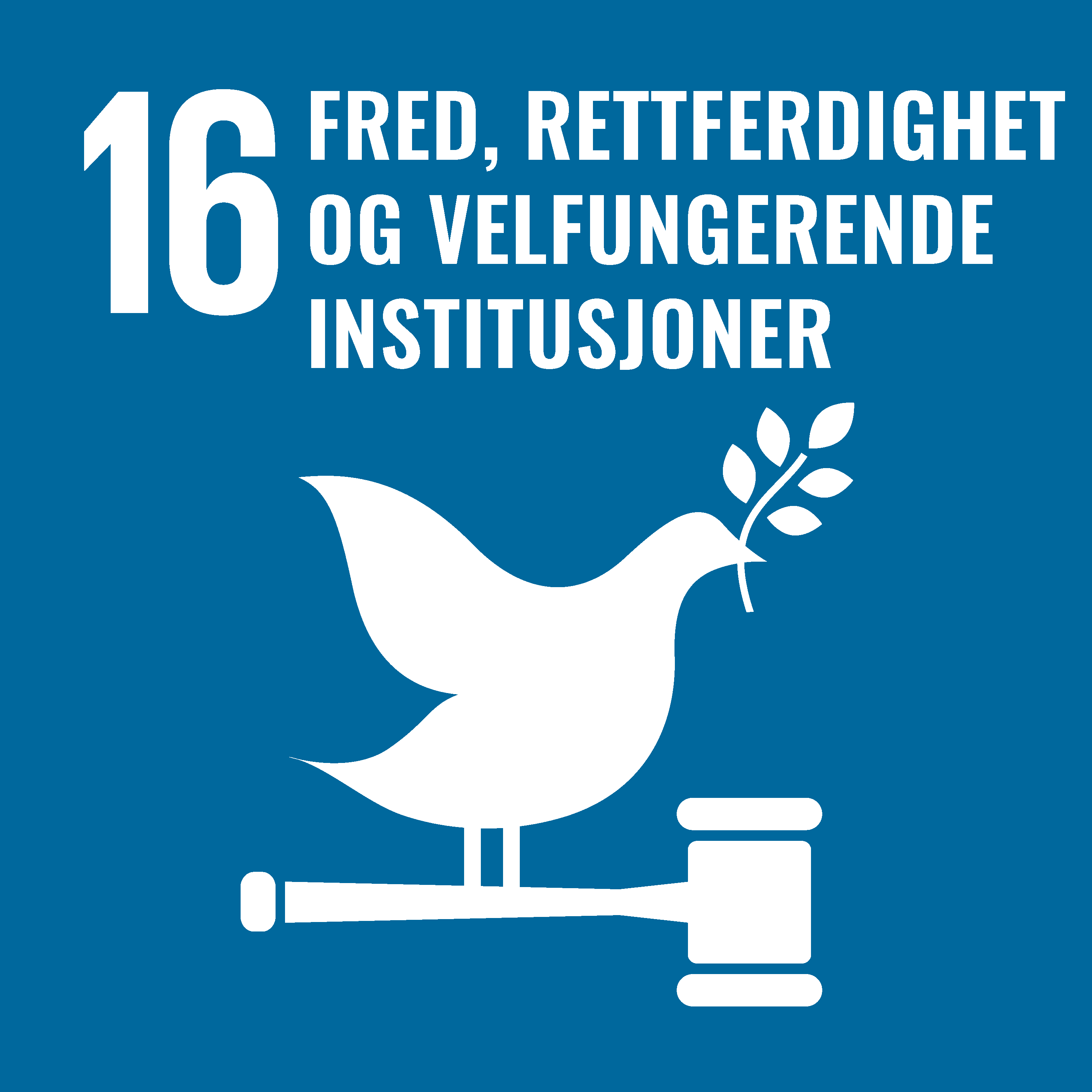 Mål 16: Fred, rettferdighet og velfungerende instutisjoner